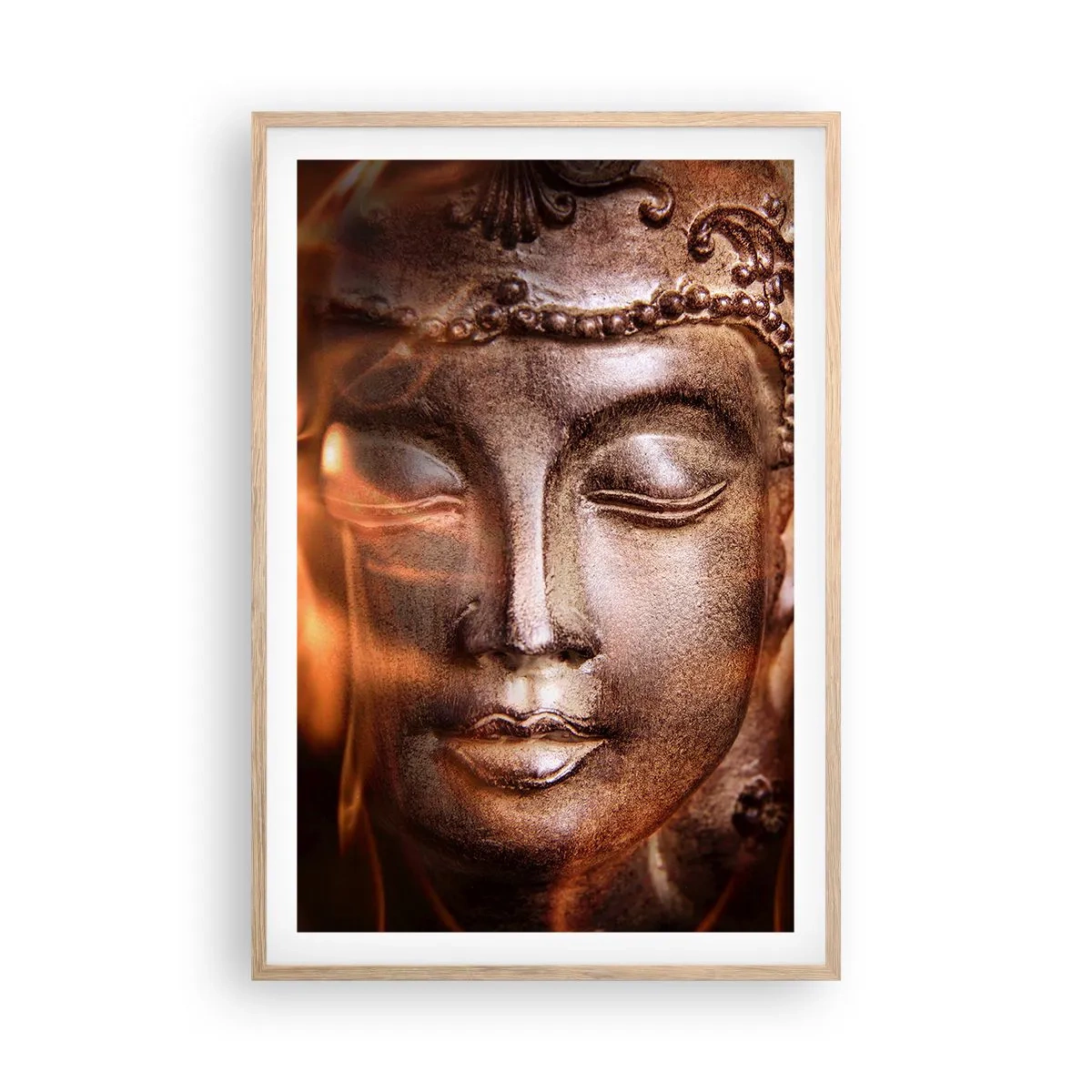 Affisch i ram av ljusek - Det finns bara här och nu - 61x91 cm