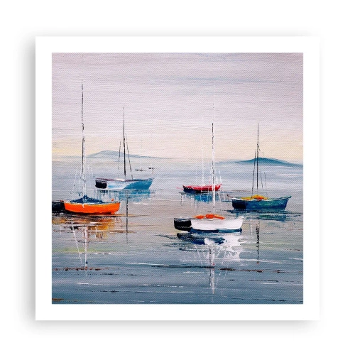 Affisch - En välförtjänt vila - 60x60 cm