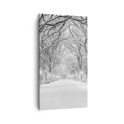 Canvastavla - Bild på duk - De fyra årstiderna - vinter - 45x80 cm