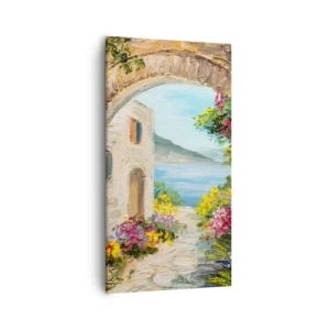 Canvastavla - Bild på duk - Kustprovinsens charm - 55x100 cm