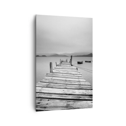Canvastavla - Bild på duk - Bortom bergen och hav - 80x120 cm