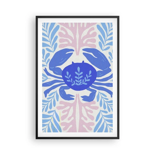 Affisch i svart ram - Som en havsblomma - 61x91 cm