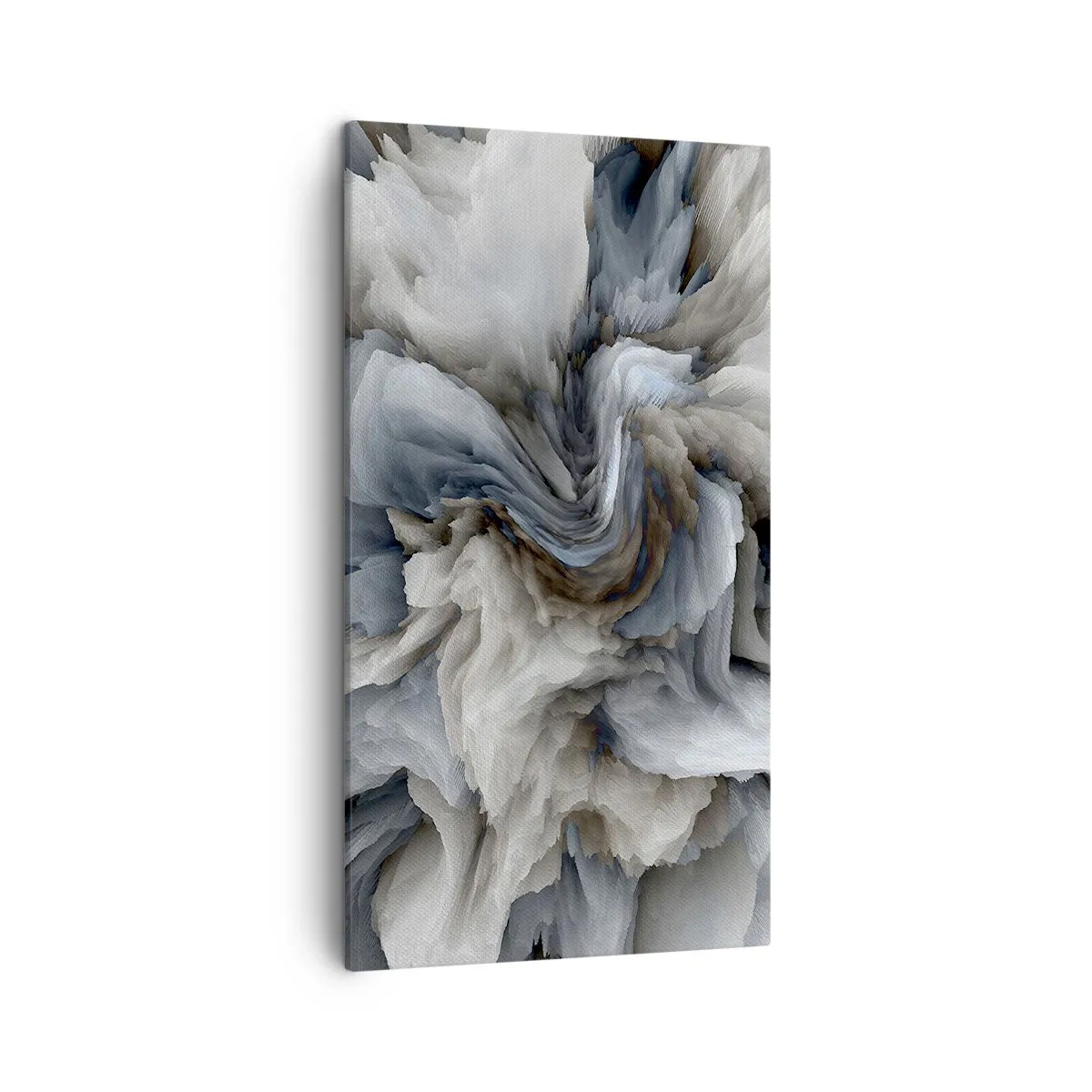 Canvastavla - Bild på duk - Sten och blomma - 45x80 cm