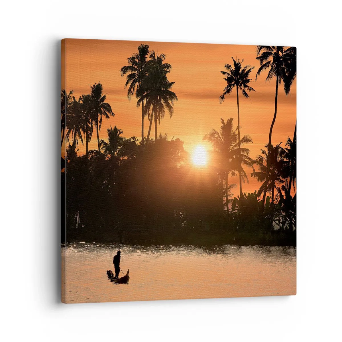 Canvastavla - Bild på duk - Dags att vila - 40x40 cm