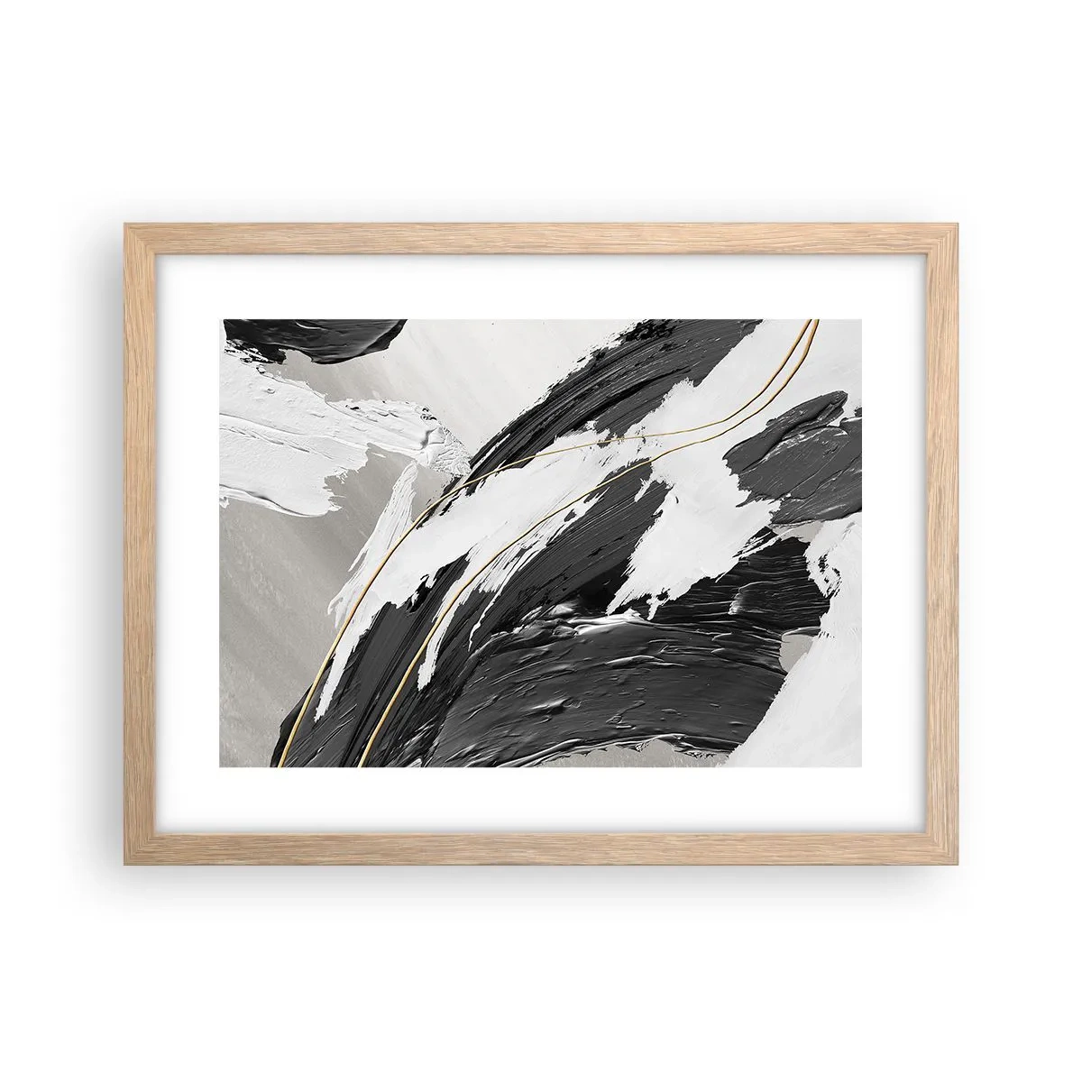 Affisch i ram av ljusek - Storslagen abstraktion - 40x30 cm