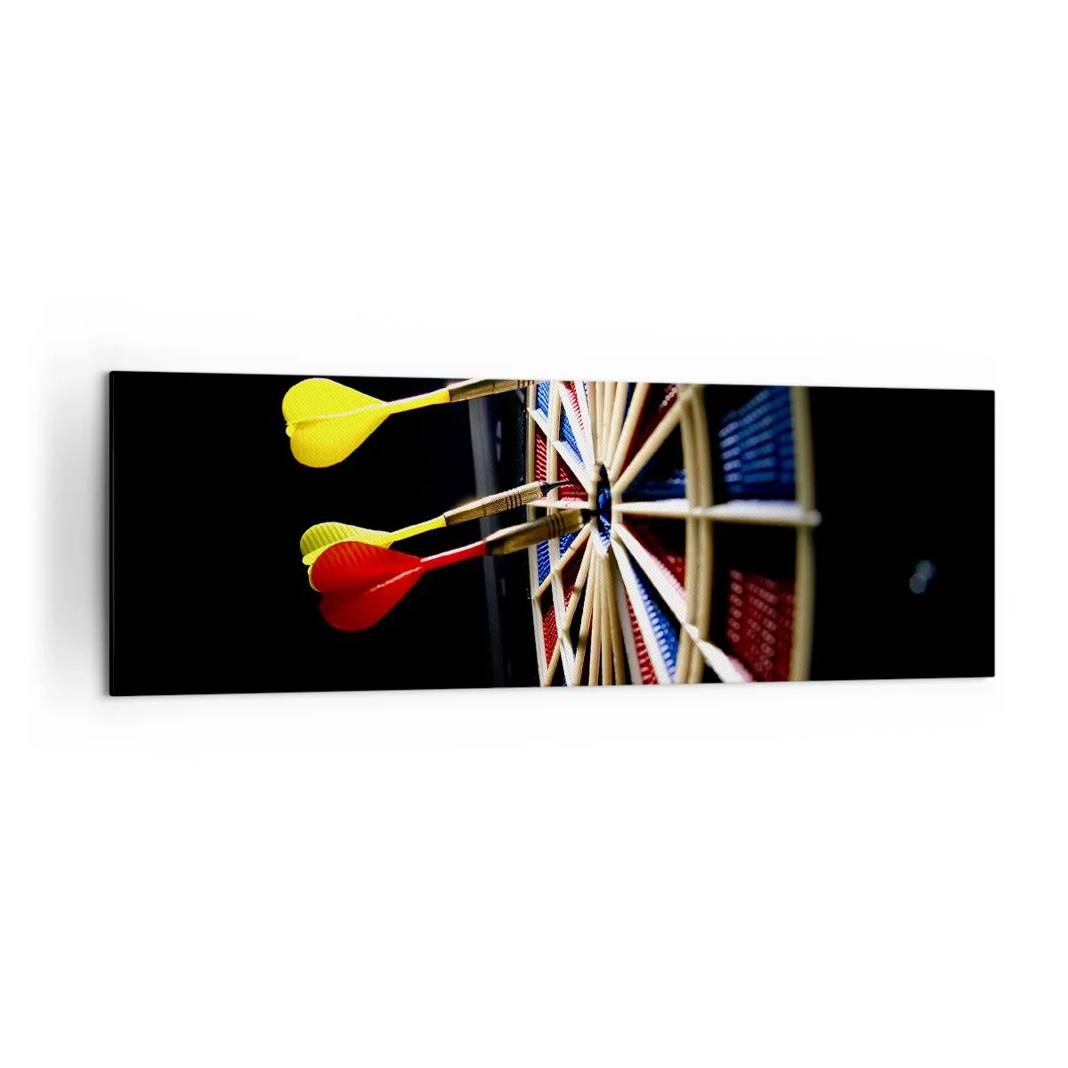 Canvastavla - Bild på duk - Mitt i prick - 160x50 cm