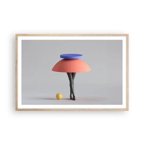 Affisch i ram av ljusek - Surrealistisk komposition - 91x61 cm