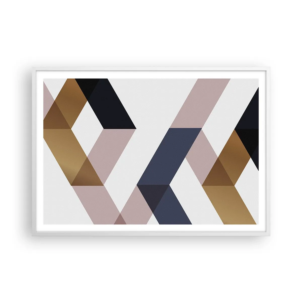 Affisch i vit ram - Plan och vinklar - 100x70 cm