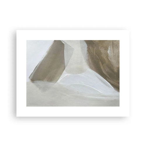Affisch - Våg av vitt - 40x30 cm