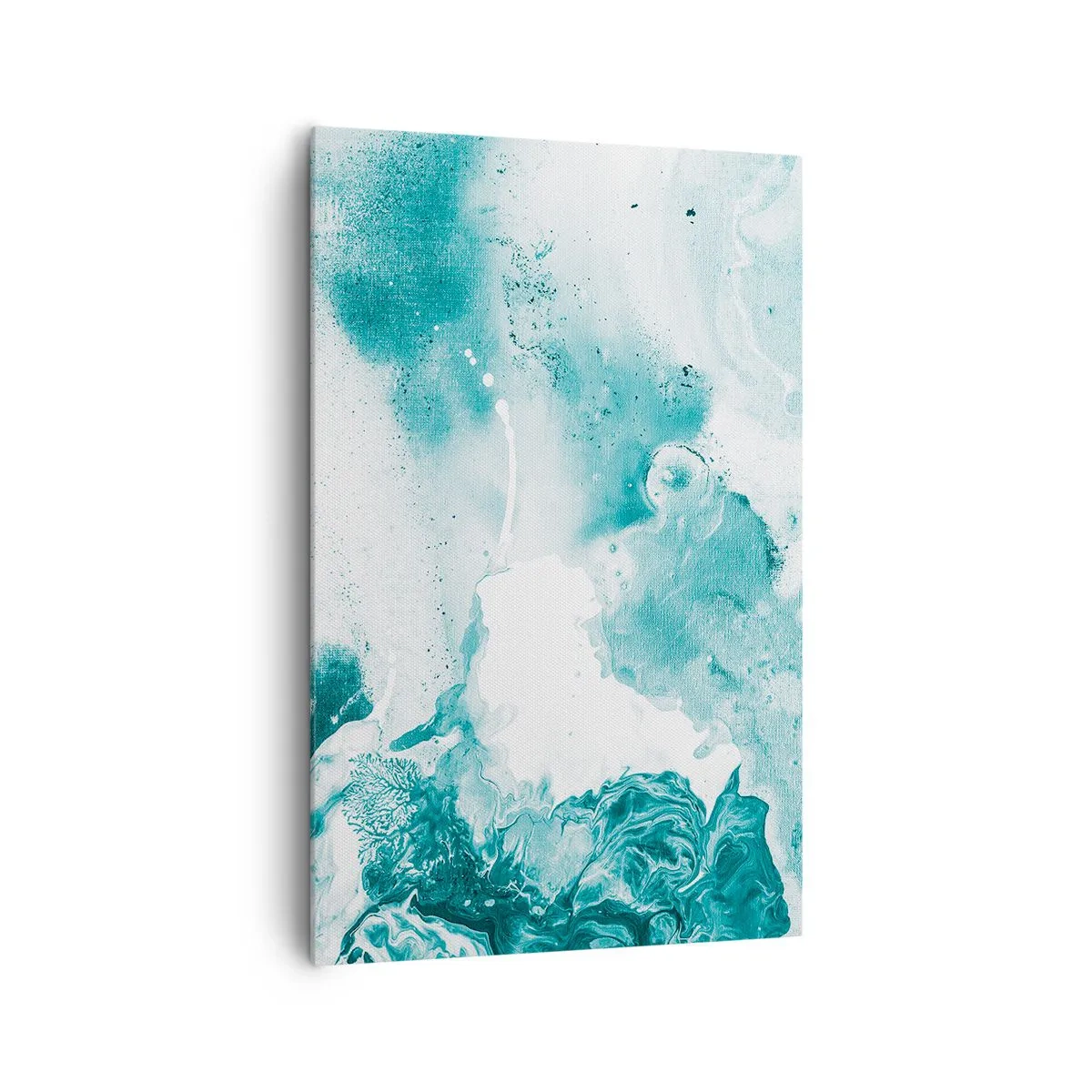 Canvastavla - Bild på duk - Blåa laguner - 80x120 cm