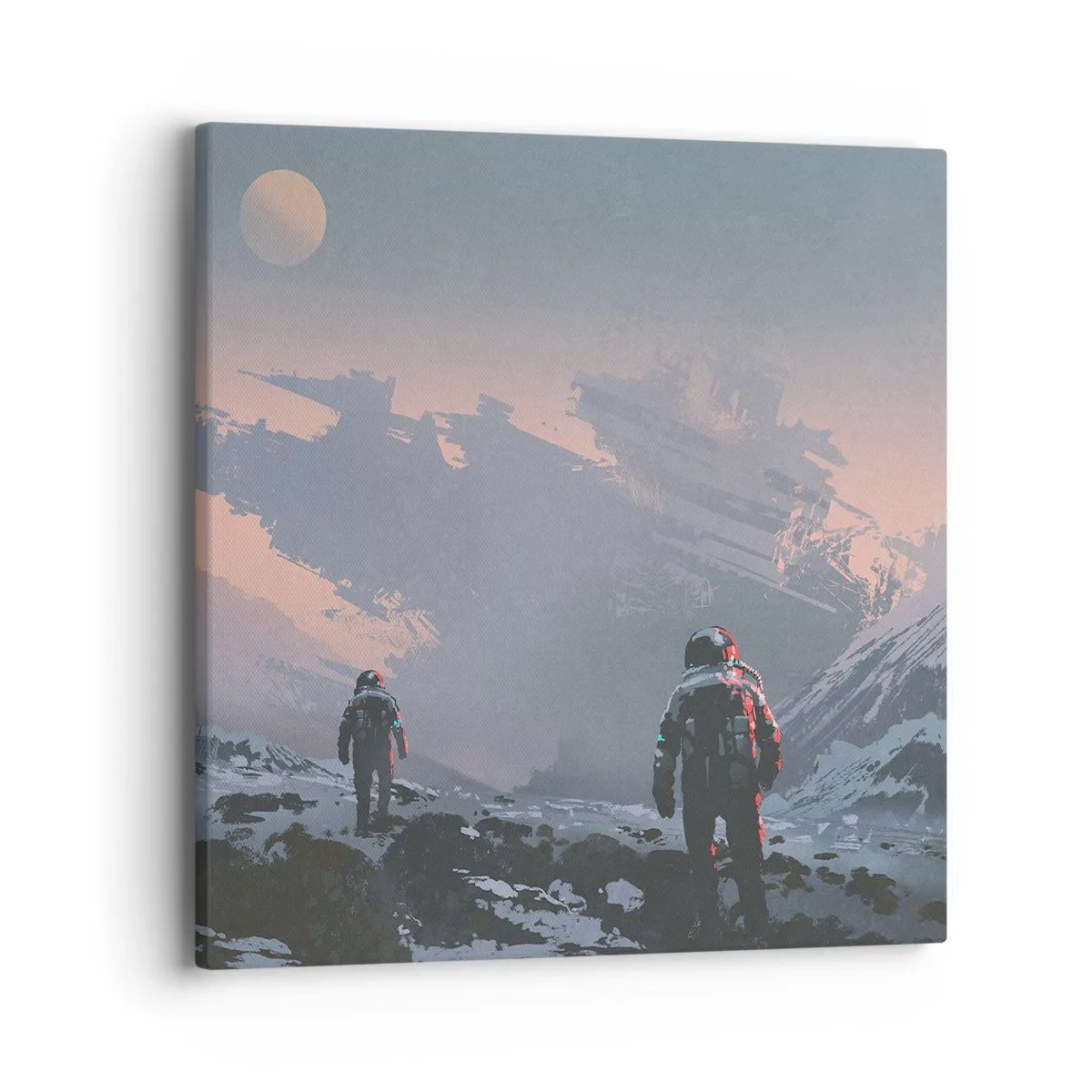 Canvastavla - Bild på duk - Under en okänd stjärna - 40x40 cm