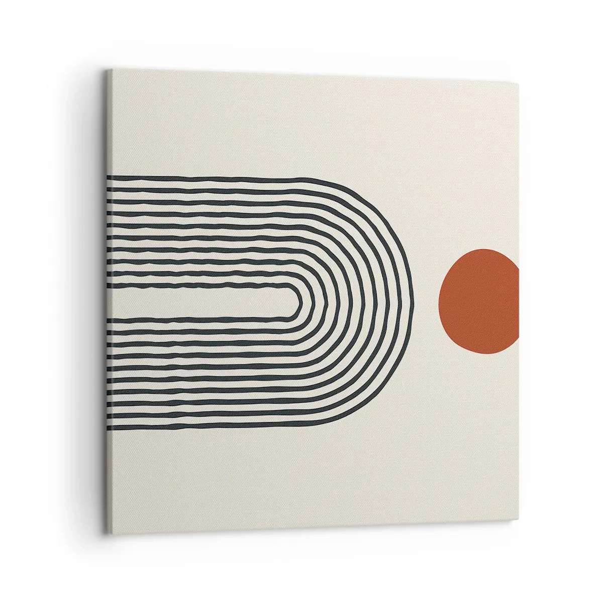 Canvastavla - Bild på duk - Formernas och färgernas magnetism - 50x50 cm