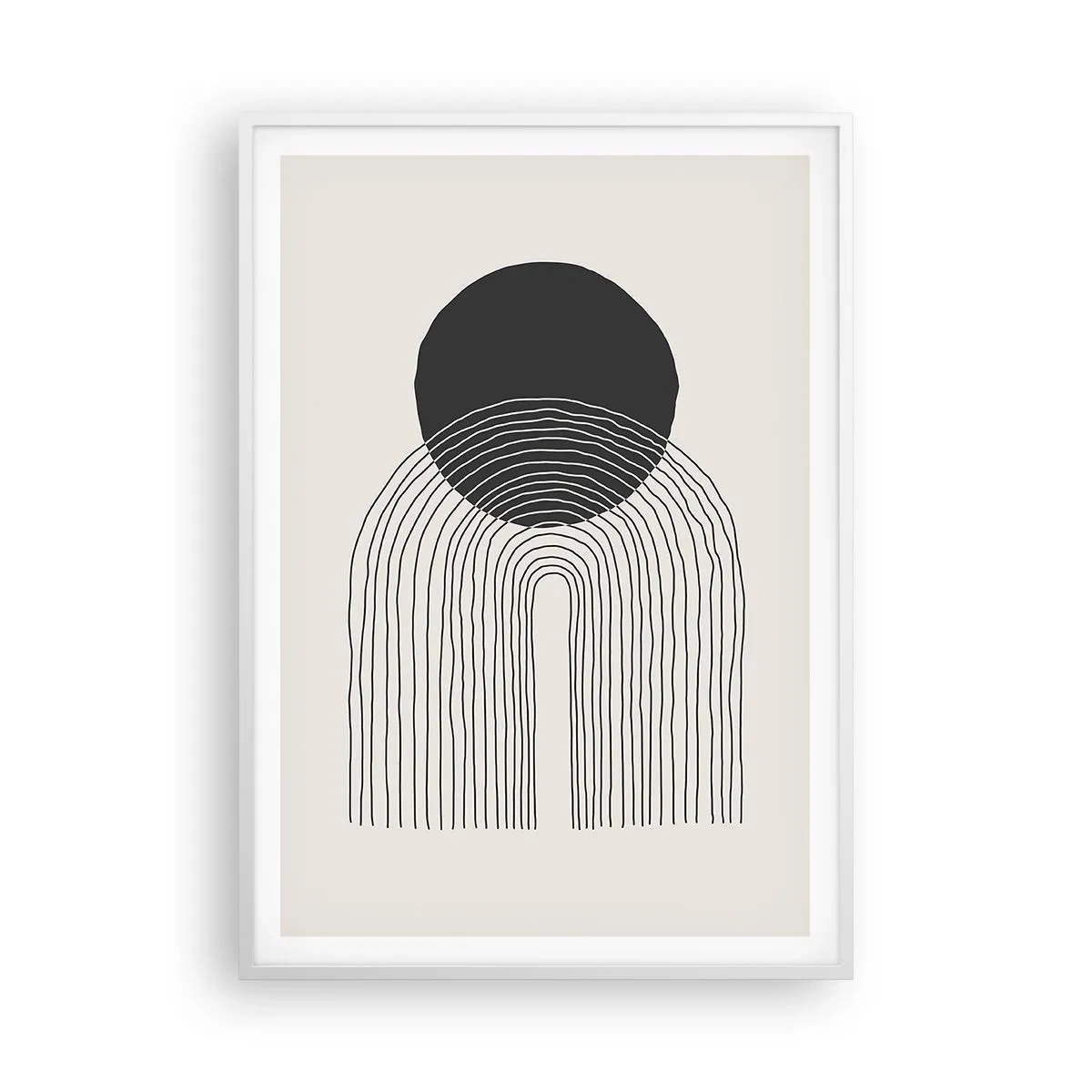 Affisch i vit ram - Darr och säkerhet - 70x100 cm