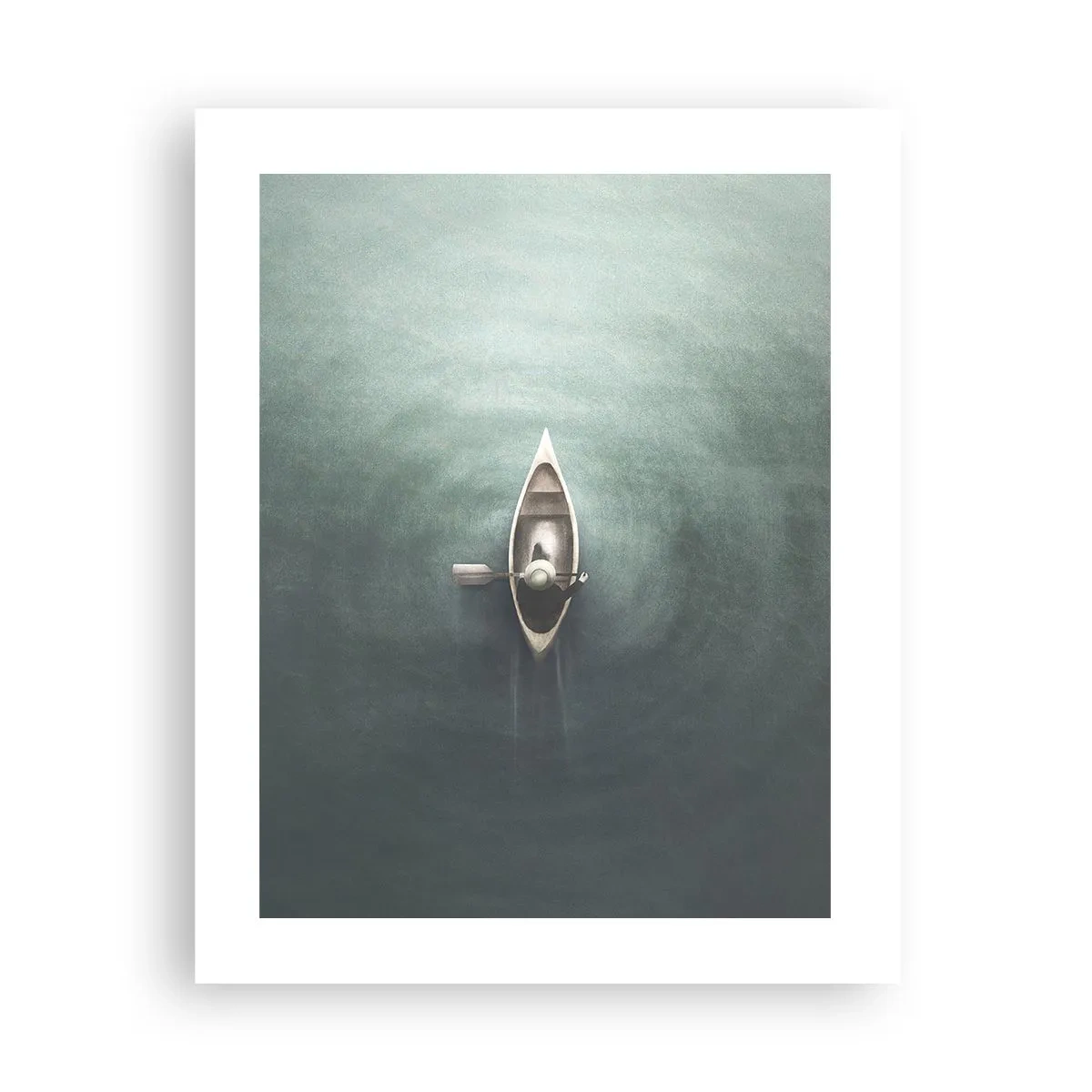 Affisch - Över en månbelyst sjö - 40x50 cm