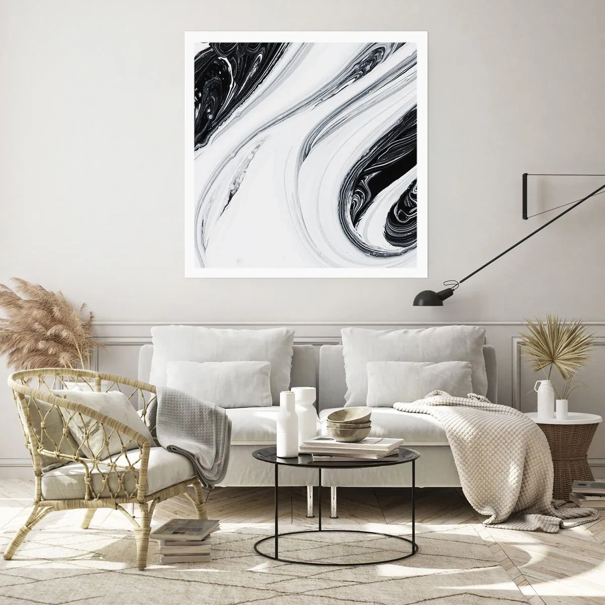 Affisch - Motsatskombination - 50x50 cm