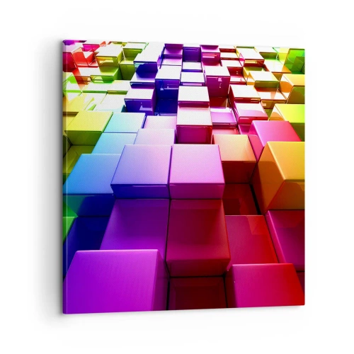 Canvastavla - Bild på duk - Opkonst-variationer - 60x60 cm