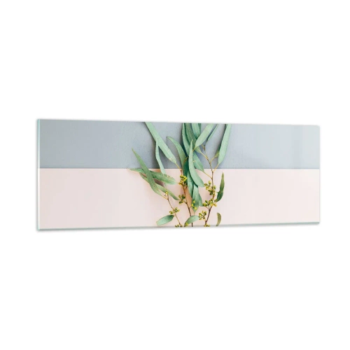 Glastavla - Bild på glas - Pastellens subtilitet - 90x30 cm