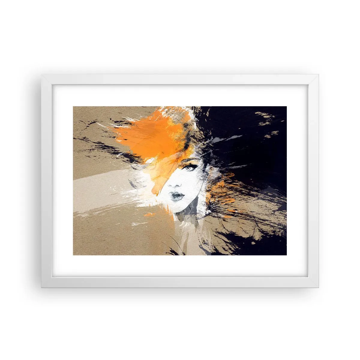 Affisch i vit ram - Och så blir det ljus - 40x30 cm