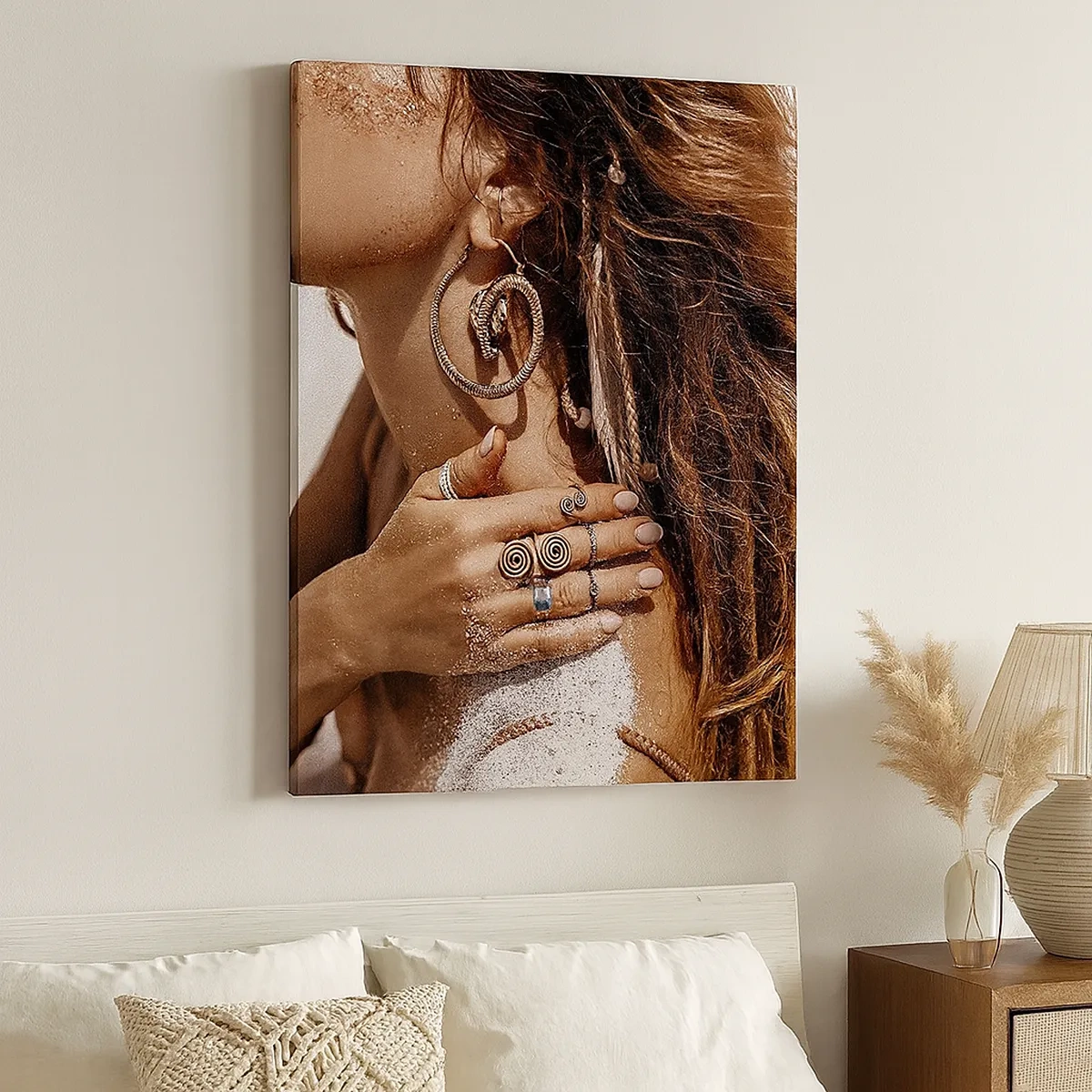 Canvastavla - Bild på duk - Vilda strandens drottning - 50x70 cm