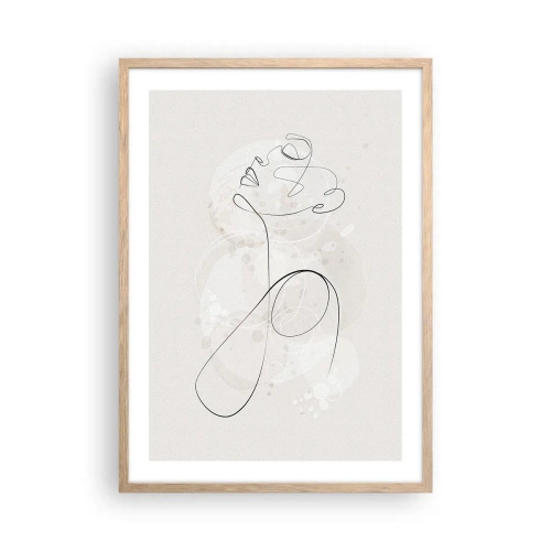 Affisch i ram av ljusek - Skönhetens spiral - 50x70 cm