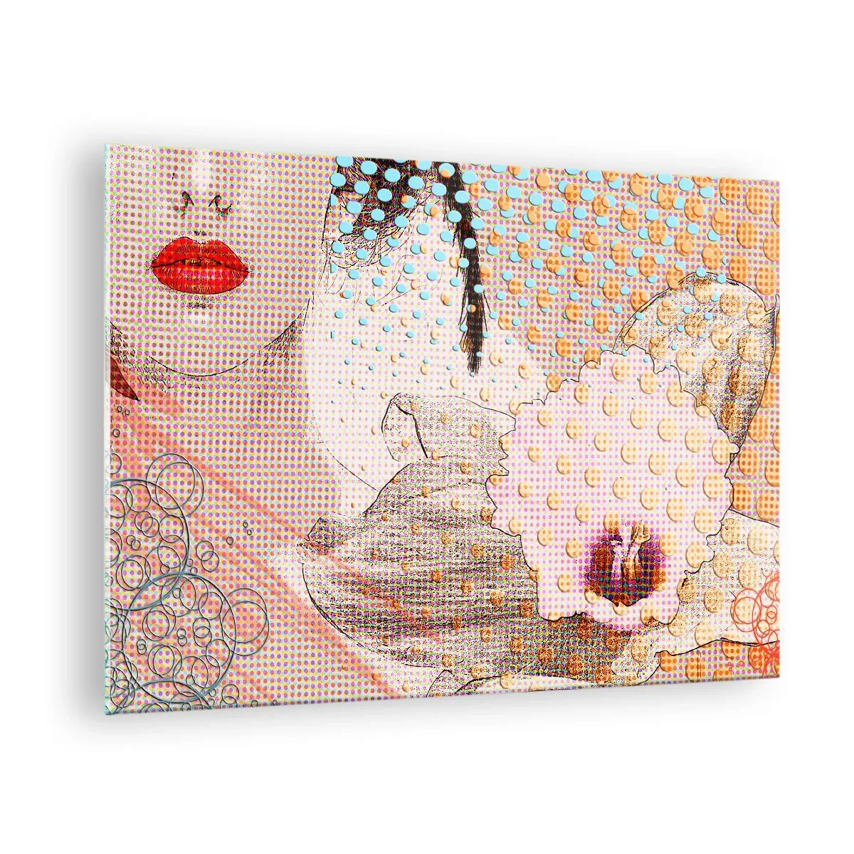 Glastavla - Bild på glas - Serieheroin - 70x50 cm