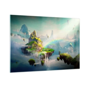 Glastavla - Bild på glas - Mellanhimmel - 100x70 cm