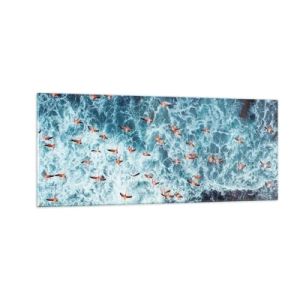 Glastavla - Bild på glas - Kustparad - 100x40 cm