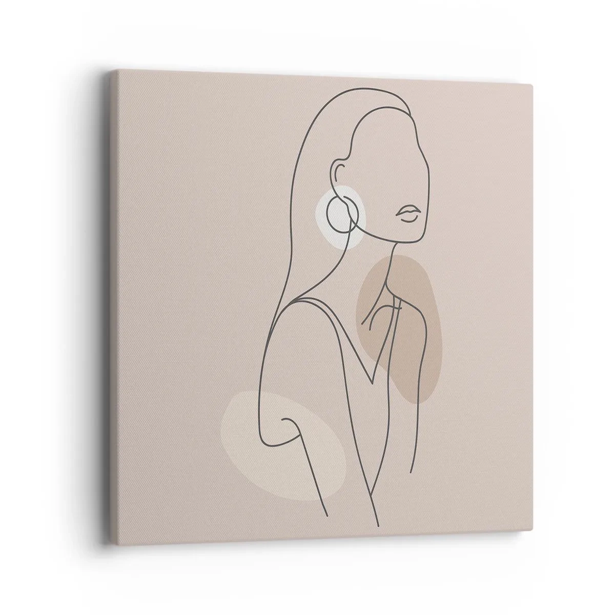 Canvastavla - Bild på duk - Flickaktighetens ikon - 40x40 cm