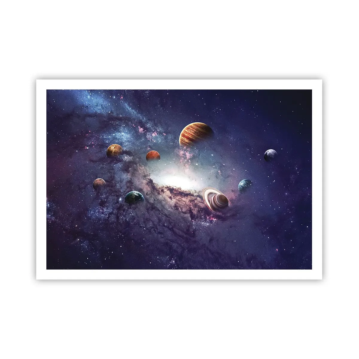 Affisch - Sol- och danssystem - 100x70 cm