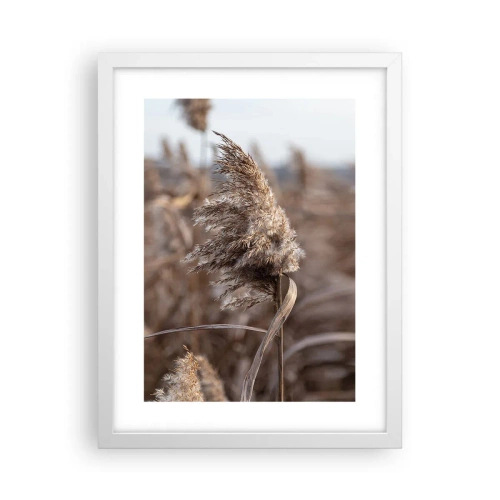 Affisch i vit ram - Dags att flyga bort med vinden - 30x40 cm