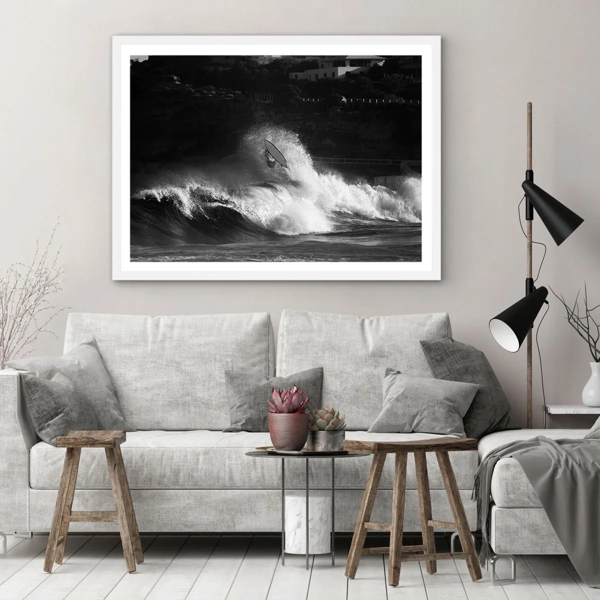 Affisch i vit ram - Utmaning accepterad! - 100x70 cm