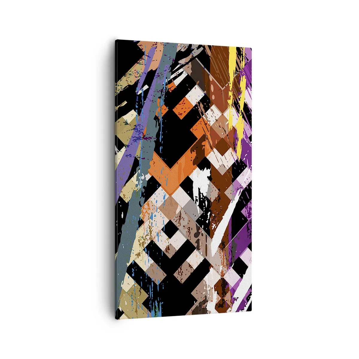 Canvastavla - Bild på duk - Kvadraten - 55x100 cm