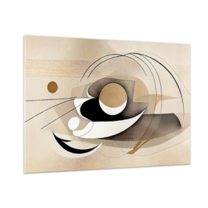 Glastavla - Bild på glas - Komposition: essensen av saker och ting - 100x70 cm