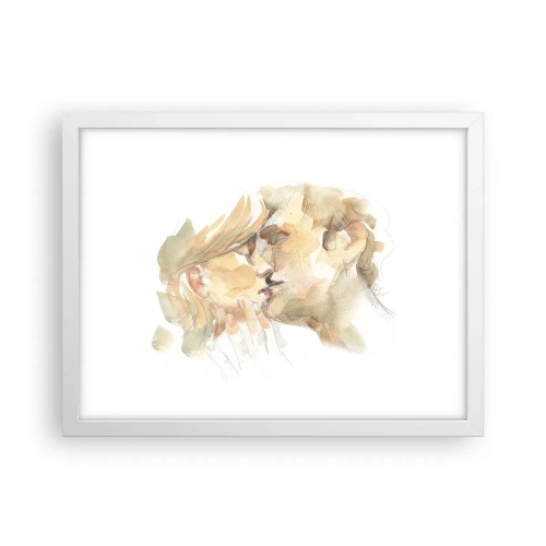 Affisch i vit ram - Upphittad hälft? - 40x30 cm