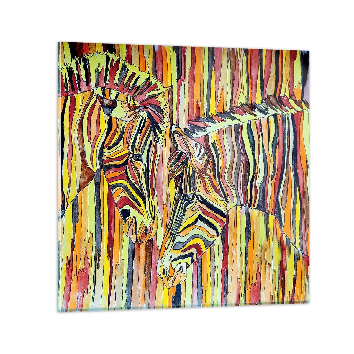 Glastavla - Bild på glas - Så du också... - 40x40 cm