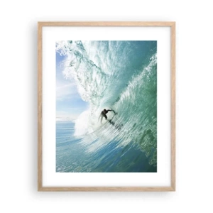 Affisch i ram av ljusek - Alltid på vågen - 40x50 cm