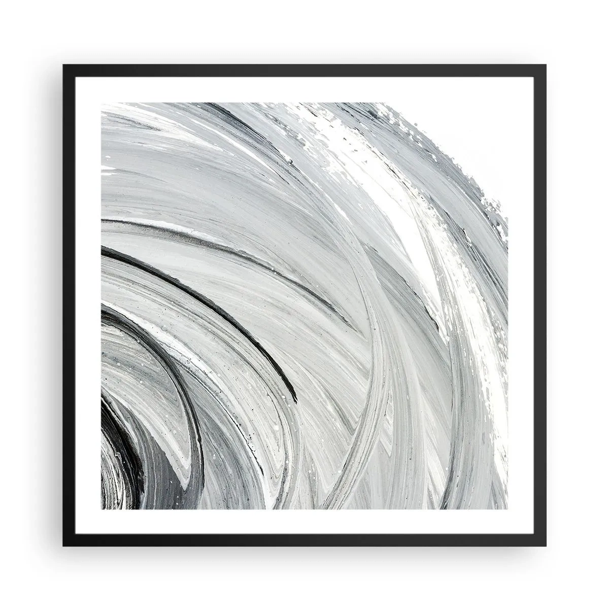 Affisch i svart ram - Orbital komposition - 60x60 cm