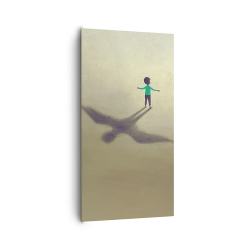 Canvastavla - Bild på duk - Framtidens hjälte - 65x120 cm