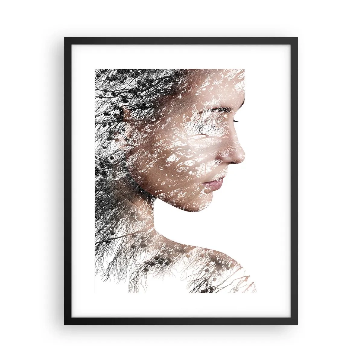 Affisch i svart ram - Skogens ande - 40x50 cm