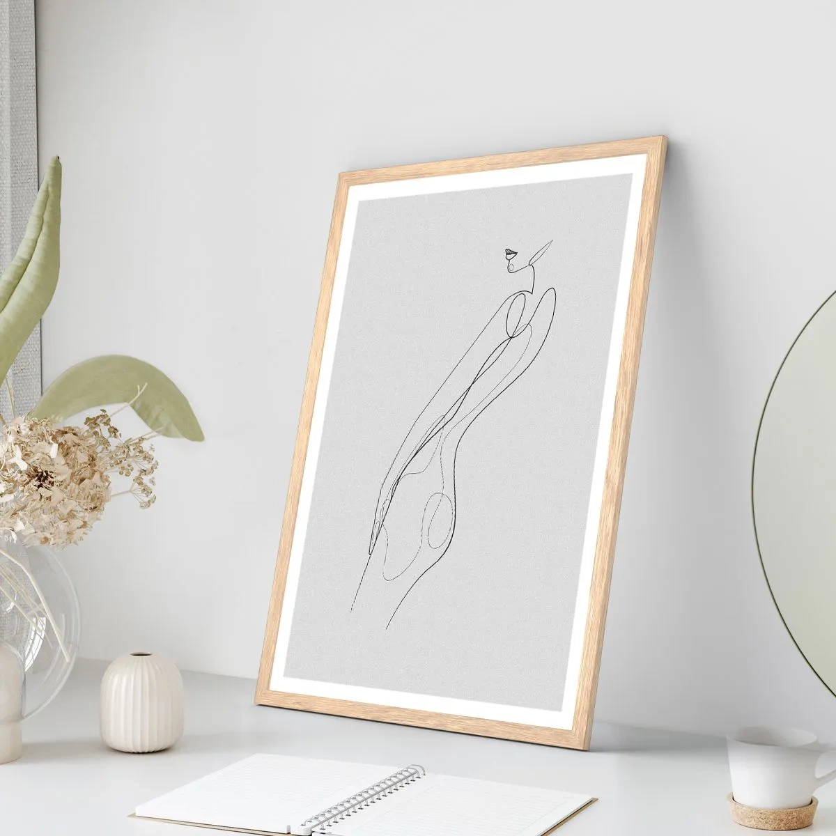 Affisch i ram av ljusek - Bara en utfästelse - 70x100 cm