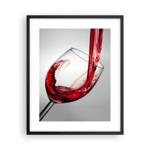 Affisch i svart ram - Färg - rörelse - ljud - 40x50 cm