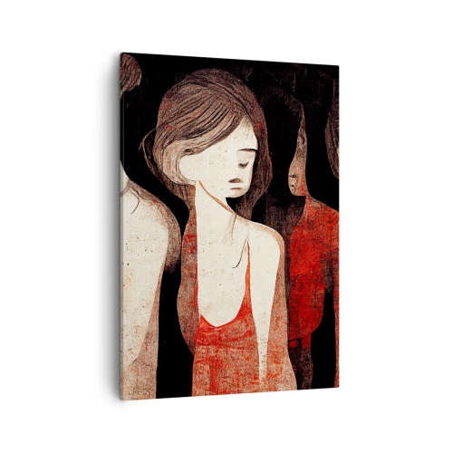 Canvastavla - Bild på duk - Madonnor av mörker - 50x70 cm