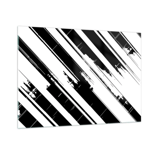 Glastavla - Bild på glas - Intensiv och dynamisk komposition - 100x70 cm