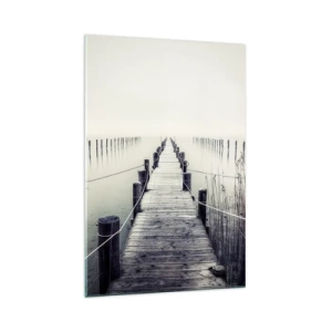 Glastavla - Bild på glas - Fördjupa dig i frid - 70x100 cm