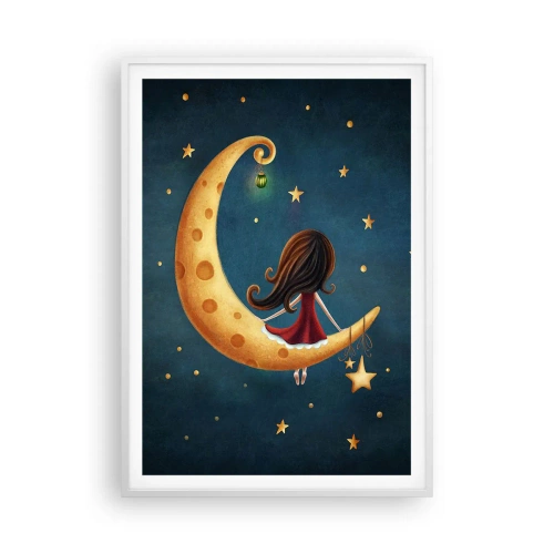 Affisch i vit ram - En gång i tiden... - 70x100 cm