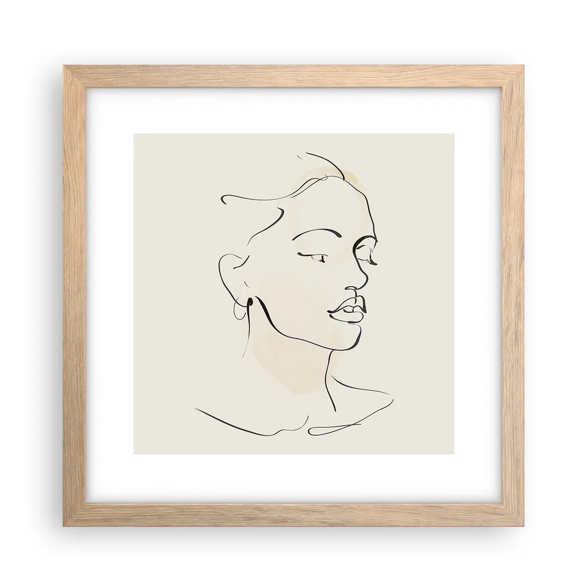 Affisch i ram av ljusek - Säkra drag - 30x30 cm