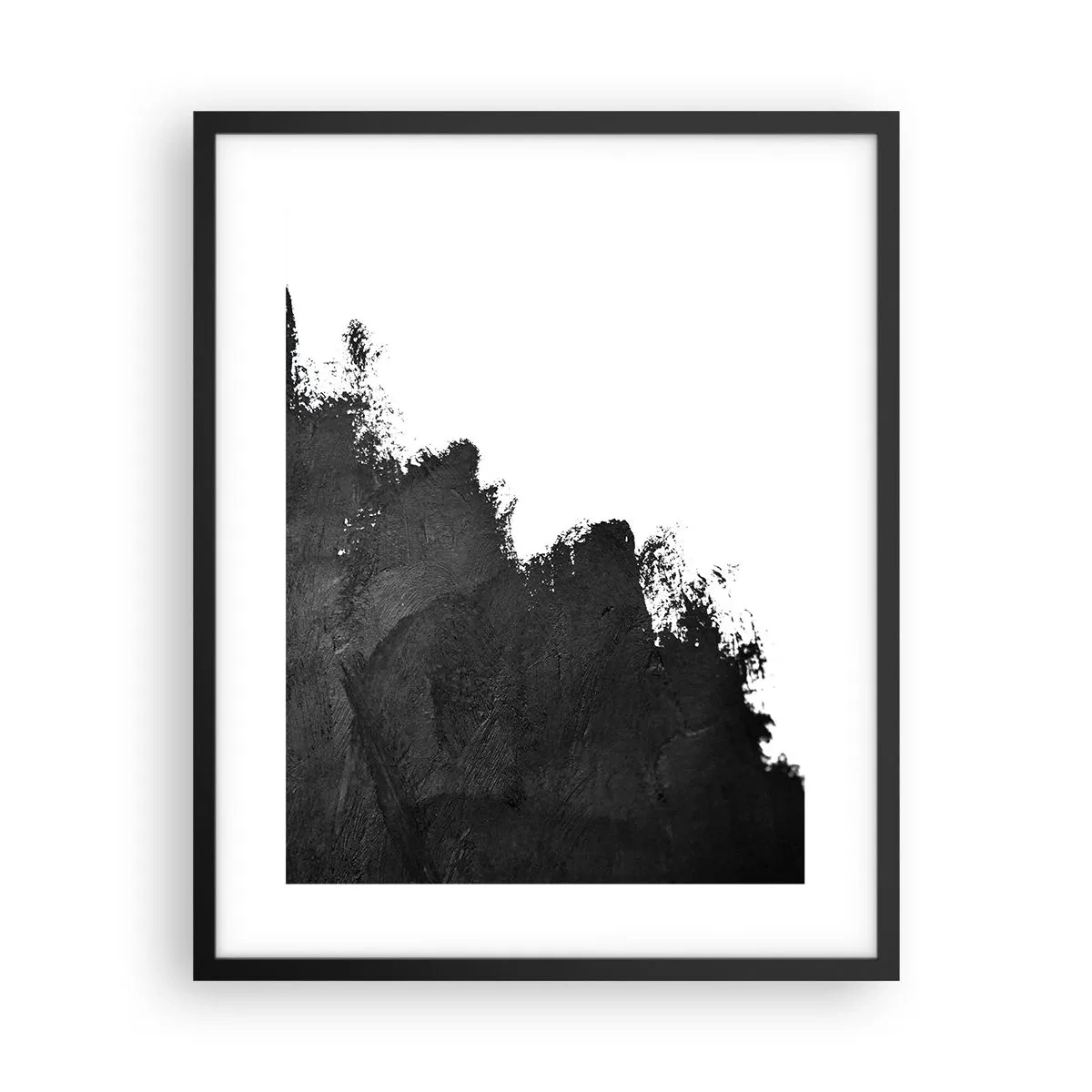 Affisch i svart ram - Element: jord - 40x50 cm