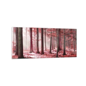 Glastavla - Bild på glas - Röd är lika vacker - 120x50 cm