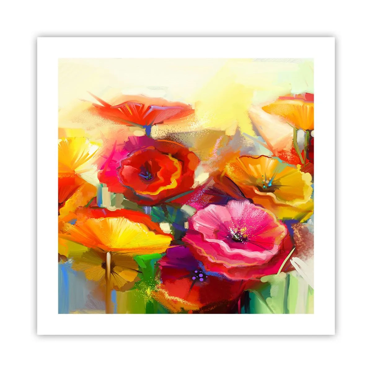 Affisch - Inte bara rött - 50x50 cm