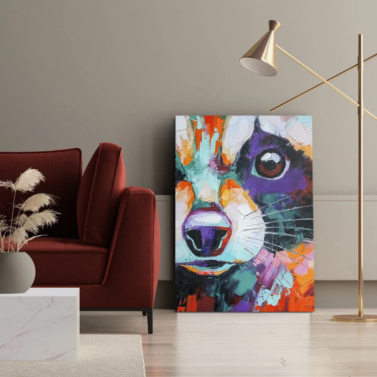 Canvastavla - Bild på duk - Enbart goda emotioner - 45x80 cm